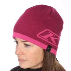 Klim Swerve Beanie - Raspberry Radiance / Punch Pink -Klim Sales Store klim swerve casual beanie raspberry radiance punch pink