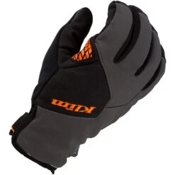Klim Inversion Insulated Gloves - Asphalt / Strike Orange