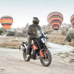 Klim Baja S4 Textile Trousers - Sage / Strike Orange -Klim Sales Store klim textile jacket baja s4 sage strike orange lifestyle