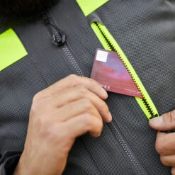 Klim Induction Pro Textile Jacket - Asphalt / Hi Vis -Klim Sales Store klim textile jacket induction pro asphalt hi vis lifestyle1