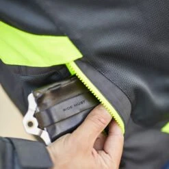 Klim Induction Pro Textile Jacket - Asphalt / Hi Vis -Klim Sales Store klim textile jacket induction pro asphalt hi vis lifestyle2