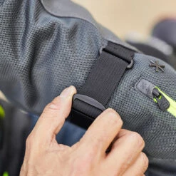 Klim Induction Pro Textile Jacket - Asphalt / Hi Vis -Klim Sales Store klim textile jacket induction pro asphalt hi vis lifestyle8