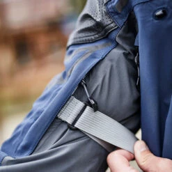 Klim Kodiak Gore-Tex Textile Jacket - Navy Blue / Monument Grey -Klim Sales Store klim textile jacket kodiak gore tex waterproof navy blue monument grey lifestyle5