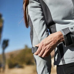 Klim Ladies Avalon Textile Jacket - Monument Grey / Cool Grey -Klim Sales Store klim textile jacket ladies avalon monument grey cool grey lifestyle5