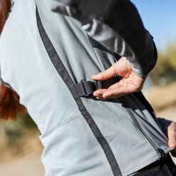 Klim Ladies Avalon Textile Jacket - Monument Grey / Cool Grey -Klim Sales Store klim textile jacket ladies avalon monument grey cool grey lifestyle6