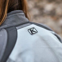 Klim Ladies Avalon Textile Jacket - Monument Grey / Cool Grey -Klim Sales Store klim textile jacket ladies avalon monument grey cool grey lifestyle8