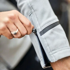 Klim Ladies Marrakesh Textile Jacket - Cool Grey -Klim Sales Store klim textile jacket ladies marrakesh cool grey lifestyle6