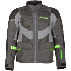 Klim Baja S4 Textile Jacket - Grey / Electrik Gecko