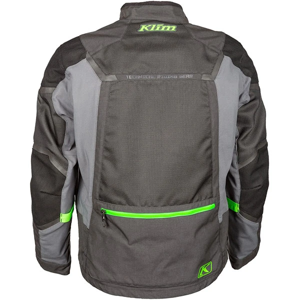 Klim Baja S4 Textile Jacket - Grey / Electrik Gecko 4 Klim Baja S4 Textile Jacket - Grey / Electrik Gecko - Image 2