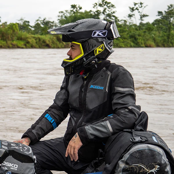 Klim Baja S4 Textile Jacket - Black / Kinetik Blue 7 Klim Baja S4 Textile Jacket - Black / Kinetik Blue - Image 5
