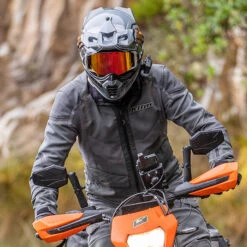 Klim Baja S4 Textile Jacket - Monument Grey -Klim Sales Store klim textile jackets baja s4 monument grey lifestyle1