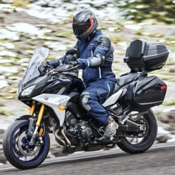 Klim Kodiak Gore-Tex Textile Trousers - Navy Blue -Klim Sales Store klim textile trousers kodiak gore tex navy blue lifestyle1