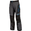 Klim Traverse Gore-Tex CE Textile Trousers - Black / Kinetik Blue -Klim Sales Store klim textile trousers traverse gore tex black kinetik blue