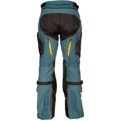 Klim Badlands Pro Gore-Tex Textile Trousers - Petrol / Strike Orange -Klim Sales Store klim trouser textile badlands pro gore tex petrol strike orange detail3