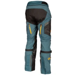 Klim Badlands Pro Gore-Tex Textile Trousers - Petrol / Strike Orange -Klim Sales Store klim trouser textile badlands pro gore tex petrol strike orange detail4