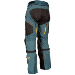 Klim Badlands Pro Gore-Tex Textile Trousers - Petrol / Strike Orange -Klim Sales Store klim trouser textile badlands pro gore tex petrol strike orange detail5